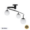 GLOBOSTAR® SELINA 01089 Μοντέρνο Φωτιστικό Οροφής με Ντουί 3 x E27 AC 220-240V IP20 - Μαύρο & Λευκό - Μ60 x Π60 x Υ45cm