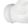 GLOBOSTAR® FIST 01137 Μοντέρνο Φωτιστικό Τοίχου - Απλίκα με Ντουί 1 x E27 AC 220-240V IP20 - Λευκό - Μ15 x Π10 x Υ10cm