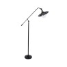 GLOBOSTAR® WYNGE 01101 Vintage Επιδαπέδιο Φωτιστικό με Ντουί 1 x E27 AC 220-240V IP20 - Μαύρο & Χρυσό - Μ95 x Π27 x Υ174cm