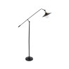 GLOBOSTAR® WYNGE 01101 Vintage Επιδαπέδιο Φωτιστικό με Ντουί 1 x E27 AC 220-240V IP20 - Μαύρο & Χρυσό - Μ95 x Π27 x Υ174cm