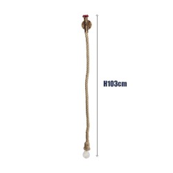 GLOBOSTAR® TROUVER 01183 Vintage Φωτιστικό Τοίχου - Απλίκα με Ντουί 1 x E27 AC 220-240V IP20 - Χάλκινο & Μπεζ - Μ14 x Π16 x Υ50c