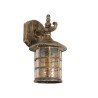 GLOBOSTAR® PHAROS 01228 Vintage Φωτιστικό Τοίχου - Απλίκα με Ντουί 1 x E27 AC 220-240V IP20 - Μπρούτζινο Εφέ Σκουριάς - Μ17 x Π1