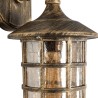 GLOBOSTAR® PHAROS 01228 Vintage Φωτιστικό Τοίχου - Απλίκα με Ντουί 1 x E27 AC 220-240V IP20 - Μπρούτζινο Εφέ Σκουριάς - Μ17 x Π1