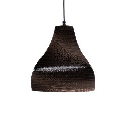 GLOBOSTAR® SANTORINI 01292 Boho Κρεμαστό Φωτιστικό Οροφής με Ντουί 1 x E27 AC 220-240V IP20 - Καφέ - Μ30 x Π30 x Y30cm