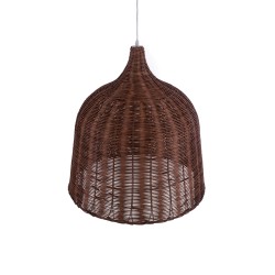 GLOBOSTAR® BAHAMAS 01369 Boho Κρεμαστό Φωτιστικό Οροφής με Ντουί 1 x E27 AC 220-240V IP20 - Καφέ - Μ60 x Π60 x Υ60cm