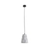 GLOBOSTAR® TRIBECA 01327 Μοντέρνο Κρεμαστό Φωτιστικό Οροφής με Ντουί 1 x E27 AC 220-240V IP20 - Γκρι - Μ18 x Π18 x Υ23cm