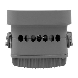 GLOBOSTAR® FLOOD-XENA 05021 Προβολέας Σποτ Wall Washer LED 24W 2400lm 10° AC 24V Αδιάβροχο IP65 RGB - Anthracite Grey - L13.5 x 