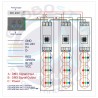 GLOBOSTAR® FLOOD-XENA 05021 Προβολέας Σποτ Wall Washer LED 24W 2400lm 10° AC 24V Αδιάβροχο IP65 RGB - Anthracite Grey - L13.5 x 