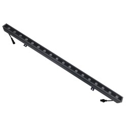 GLOBOSTAR® WASHER-MOZA 05107 Μπάρα Φωτισμού Wall Washer LED 24W 2400lm 10-30° DC 24V Αδιάβροχο IP66 RGB Dimmable - Γκρι Ανθρακί 