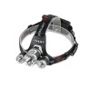 GloboStar® 79057 Φακός Κεφαλής Επαναφορτιζόμενος LED CREE XML2-T6 Chip 30 Watt 3000lm με 2 x 18650 Μπαταρίες 6000mAh Ψυχρό Λευκό