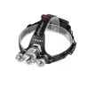 GloboStar® 79057 Φακός Κεφαλής Επαναφορτιζόμενος LED CREE XML2-T6 Chip 30 Watt 3000lm με 2 x 18650 Μπαταρίες 6000mAh Ψυχρό Λευκό