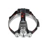 GloboStar® 79057 Φακός Κεφαλής Επαναφορτιζόμενος LED CREE XML2-T6 Chip 30 Watt 3000lm με 2 x 18650 Μπαταρίες 6000mAh Ψυχρό Λευκό