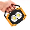 GLOBOSTAR® HELPLAMP 79037 Προβολέας Φακός Camping LED 20W 2000lm 120° DC 5V με Επαναφορτιζόμενη Μπαταρία Li-ion 3.6V 2x18650 460