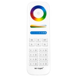 GloboStar® 73426 FUT089 Mi-Light Ασύρματο Χειριστήριο Αφής RF 2.4Ghz 8 Group για όλα τα RGBW+WW Mi-BOXER Controller DC 3V 2 x AA
