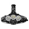 GloboStar® 79058 Φακός Κεφαλής Επαναφορτιζόμενος LED CREE XML2-T6 Chip 50 Watt 5000lm με 2 x 18650 Μπαταρίες 5200mAh Ψυχρό Λευκό