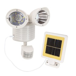 GLOBOSTAR® ARCOR 71508 Προβολέας με Ανιχνευτή PIR / Αισθητήρα Κίνησης LED 10W 500lm 180° DC 5V με Φωτοβολταϊκό Panel 5V 0.3W & Ε