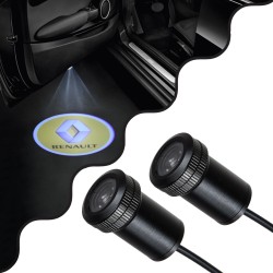 GloboStar® 81622 RENAULT Ghost Car Brand Logo Projector - Προτζέκτορας Προβολής Μάρκας Αυτοκινήτου LED CREE XHP35 3W 240lm 120° 