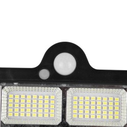 GLOBOSTAR® ORVION 71483 Προβολέας με IR Ασύρματο Χειριστήριο LED 20W 1000lm 120° DC 5V με Φωτοβολταϊκό Panel 5V 1W & Επαναφορτιζ