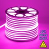 GLOBOSTAR® NEOVALE 70567 Ταινία Neon Flex LED 12W/m 600lm/m 120° DC 24V Αδιάβροχο IP65 120 x SMD2835 Chip/m Ροζ Dimmable - Sanan