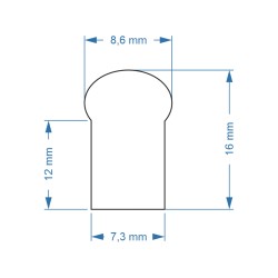 GLOBOSTAR® NEOVALE 70576 Ταινία Neon Flex LED 12W/m 720lm/m 120° DC 220-240V Αδιάβροχο IP65 120 x SMD2835 Chip/m Ultra Θερμό Λευ