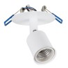 GLOBOSTAR® SARA 00848 Χωνευτό Φωτιστικό Οροφής με Ντουί 1 x E27 AC 220-240V IP20 - Λευκό - Μ8 x Π8 x Υ11cm / Q5.5cm