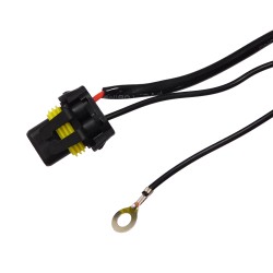 GloboStar® 84050 Καλωδίωση - Πλεξούδα για Λάμπες Xenon H4 H/L DC 12V 35/55W Bi-Xenon Διπλής Σκάλας Φωτισμού Αδιάβροχη IP65