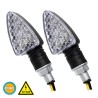 GLOBOSTAR® TURNLIGHT 81751 Φλας Μοτοσυκλέτας LED 1.5W/3W 135lm/270lm 120° DC 12V Αδιάβροχο IP65 Πορτοκαλί - Μ8.3 x Π3 x Υ2.8cm -