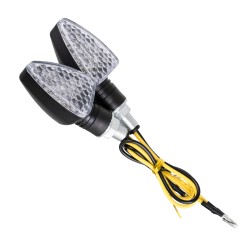GLOBOSTAR® TURNLIGHT 81751 Φλας Μοτοσυκλέτας LED 1.5W/3W 135lm/270lm 120° DC 12V Αδιάβροχο IP65 Πορτοκαλί - Μ8.3 x Π3 x Υ2.8cm -