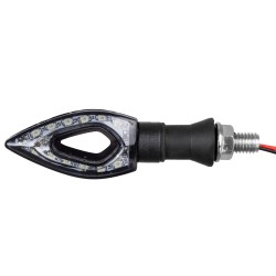 GLOBOSTAR® TURNLIGHT 81752 Φλας Μοτοσυκλέτας LED 1.5W/3W 110lm/220lm 120° DC 12V Αδιάβροχο IP65 Πορτοκαλί - Μ11.1 x Π3 x Υ2.1cm 