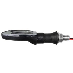 GLOBOSTAR® TURNLIGHT 81752 Φλας Μοτοσυκλέτας LED 1.5W/3W 110lm/220lm 120° DC 12V Αδιάβροχο IP65 Πορτοκαλί - Μ11.1 x Π3 x Υ2.1cm 