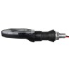 GLOBOSTAR® TURNLIGHT 81752 Φλας Μοτοσυκλέτας LED 1.5W/3W 110lm/220lm 120° DC 12V Αδιάβροχο IP65 Πορτοκαλί - Μ11.1 x Π3 x Υ2.1cm 