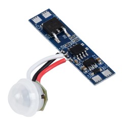 GLOBOSTAR® SENSORA 70692 Ανιχνευτής PIR / Αισθητήρας Κίνησης Ειδικός για Προφίλ Αλουμινίου 180° DC 5-24V 8A 192W Max IP20 - Μ4.3