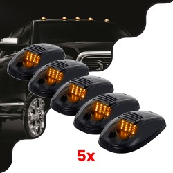 GLOBOSTAR® TRAK 85303 Φώτα Όγκου Οχημάτων LED 12W 600lm 90° DC 12V Αδιάβροχο IP65 Πορτοκαλί 2200Κ - Μ14 x Π8.4 x Υ3.5cm - Πακέτο
