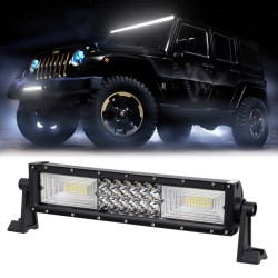 GloboStar® 85481 PRO Series Μπάρα Ίσια - Straight TRI-ROW 7D για Αυτοκίνητα & Φορτηγά LED CREE XBD 162W 16200lm 15° & 60° DC 10-