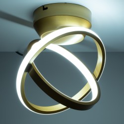 GLOBOSTAR® AMELIA 61054 Μοντέρνο Φωτιστικό Οροφής LED 20W 2400lm 300° AC 220-240V IP20 Ρυθμιζόμενο Λευκό CCT με On/Off 2700K/450