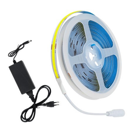 GLOBOSTAR® COBWAVE 70417 Σετ Ταινίας με Τροφοδοτικό LED 48W 5280lm 120° AC 220-240V IP20 1540 x COB Chip Ψυχρό Λευκό 6000K - San