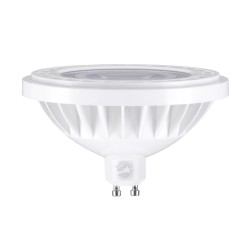 GLOBOSTAR® BEAMAR 60126 Σποτ GU10 AR111 LED 15W 1500lm 12° AC 220-240V IP20 Ψυχρό Λευκό 6000K - Μ11 x Π11 x Υ6.6cm - 3 Χρόνια Εγ