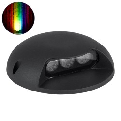 GLOBOSTAR® STEPLUNA 90618 Φωτιστικό Σκαλοπατιού / Διαδρόμου LED 6W 510lm 10° DC 24V Αδιάβροχο IP65 Πολύχρωμο RGB Dimmable DMX512
