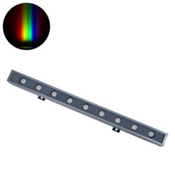 GLOBOSTAR® WASHERMARGO 90177 Μπάρα Φωτισμού Wall Washer LED 18W 1530lm 30° DC 24V Αδιάβροχο IP65 Πολύχρωμο RGBW Dimmable DMX512 