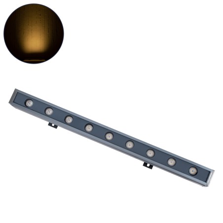 GLOBOSTAR® WASHERMARGO 90172 Μπάρα Φωτισμού Wall Washer LED 9W 990lm 30° DC 24V Αδιάβροχο IP65 Θερμό Λευκό 2700Κ Dimmable - Brid