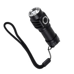 GloboStar® 79076 Φορητός Φακός Χειρός Επαναφορτιζόμενος LED Luminus SST20 10W 500lm 30° Μοιρών με 1 x 16340 Μπαταρία 800mAh USB 
