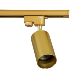 GLOBOSTAR® LEO 60358 Μοντέρνο Φωτιστικό Οροφής με Ντουί 2 x GU10 AC 220-240V IP20 - Χρυσό Πλατίνα - Μ50.5 x Π6 x Υ20cm