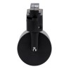 GLOBOSTAR® LEO 60353 Κινούμενο Φωτιστικό Σποτ Ράγας με Ντουί 1 x GU10 AC 220-240V IP20 - Μαύρο Ματ - Μ6 x Π6 x Υ19cm