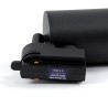 GLOBOSTAR® LEO 60353 Κινούμενο Φωτιστικό Σποτ Ράγας με Ντουί 1 x GU10 AC 220-240V IP20 - Μαύρο Ματ - Μ6 x Π6 x Υ19cm