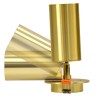 GLOBOSTAR® LEO 60352 Χωνευτό Κινούμενο Φωτιστικό Downlight Σποτ με Ντουί 1 x GU10 AC 220-240V IP20 - Χρυσό Πλατίνα - Μ9 x Π9 x Υ
