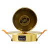 GLOBOSTAR® LEO 60352 Χωνευτό Κινούμενο Φωτιστικό Downlight Σποτ με Ντουί 1 x GU10 AC 220-240V IP20 - Χρυσό Πλατίνα - Μ9 x Π9 x Υ