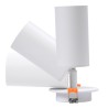 GLOBOSTAR® LEO 60351 Χωνευτό Κινούμενο Φωτιστικό Downlight Σποτ με Ντουί 1 x GU10 AC 220-240V IP20 - Λευκό Ματ - Μ9 x Π9 x Υ17cm