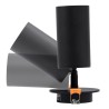 GLOBOSTAR® LEO 60350 Χωνευτό Κινούμενο Φωτιστικό Downlight Σποτ με Ντουί 1 x GU10 AC 220-240V IP20 - Μαύρο Ματ - Μ9 x Π9 x Υ17cm