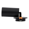 GLOBOSTAR® LEO 60350 Χωνευτό Κινούμενο Φωτιστικό Downlight Σποτ με Ντουί 1 x GU10 AC 220-240V IP20 - Μαύρο Ματ - Μ9 x Π9 x Υ17cm