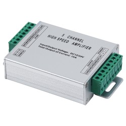 GloboStar® 73395 High Speed LED Amplifier 5 Channels - Ενισχυτής Σήματος Υψηλών Ταχυτήτων LED 5 Καναλιών DC 12-24V RGBW+WW Max 3